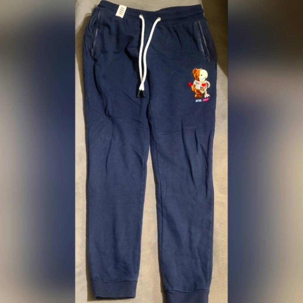 Men's Navy Blue Joggers